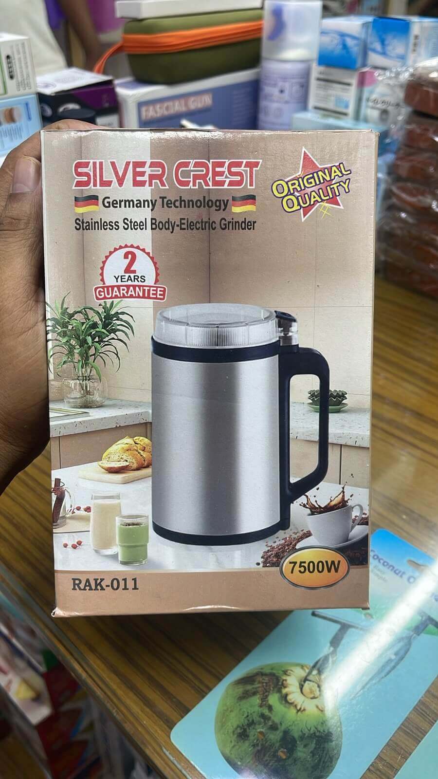 Silver Crest Stainless Steel Electric Grinder -7500 Watt