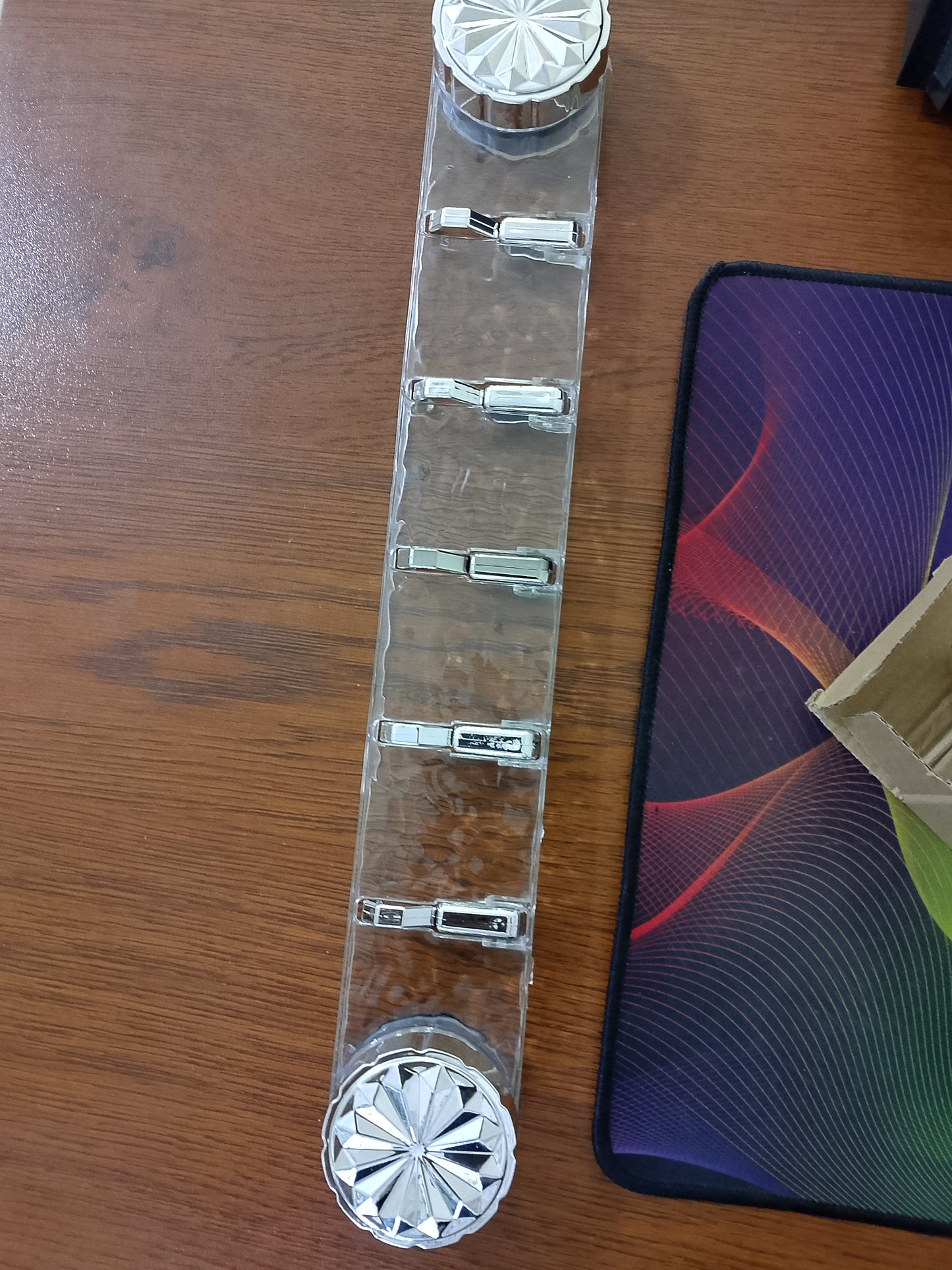 Rotating Suction Cup 5 Row Foldable Hooks