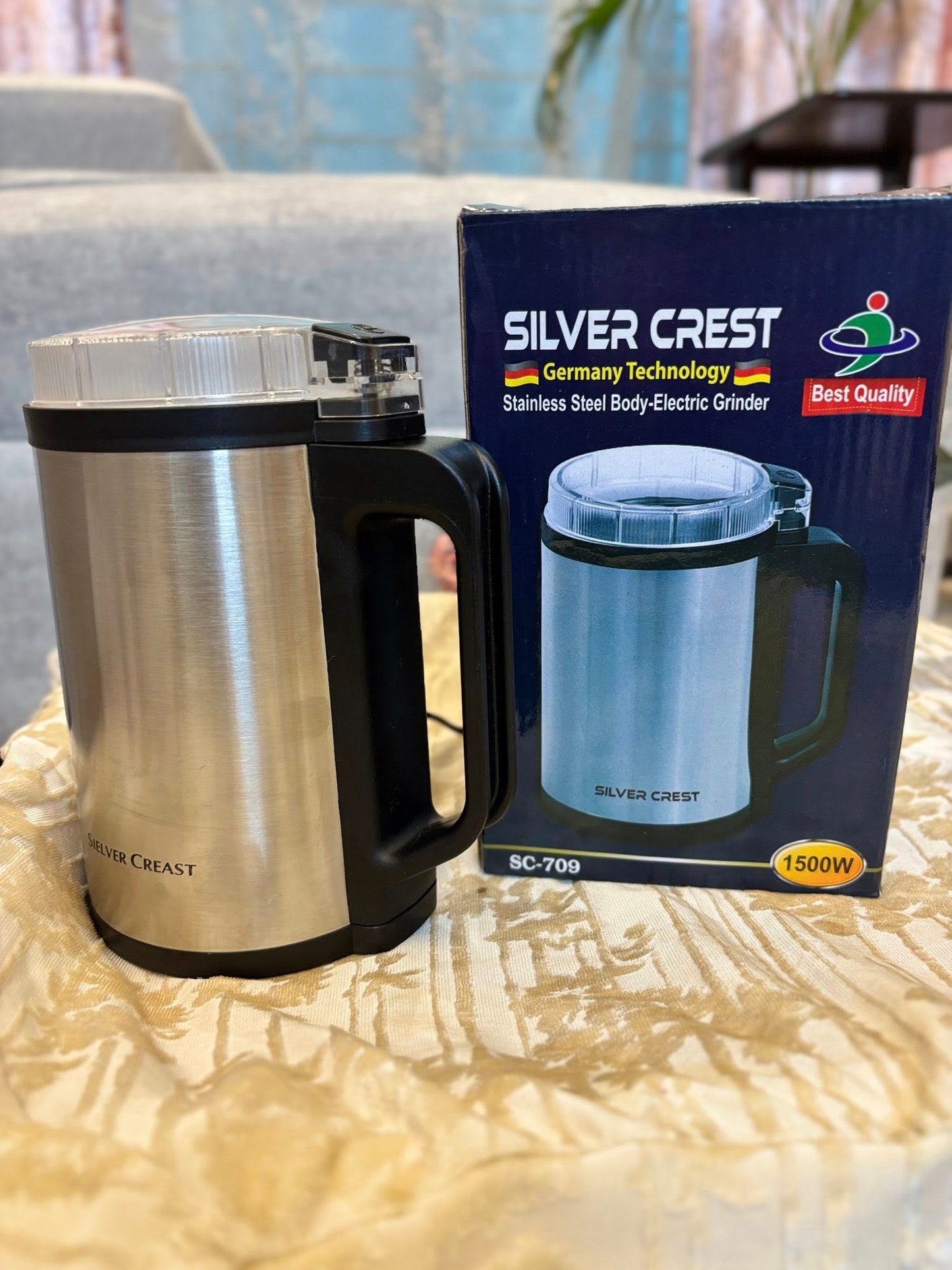 Silver Crest Stainless Steel Electric Grinder 1500 Watt