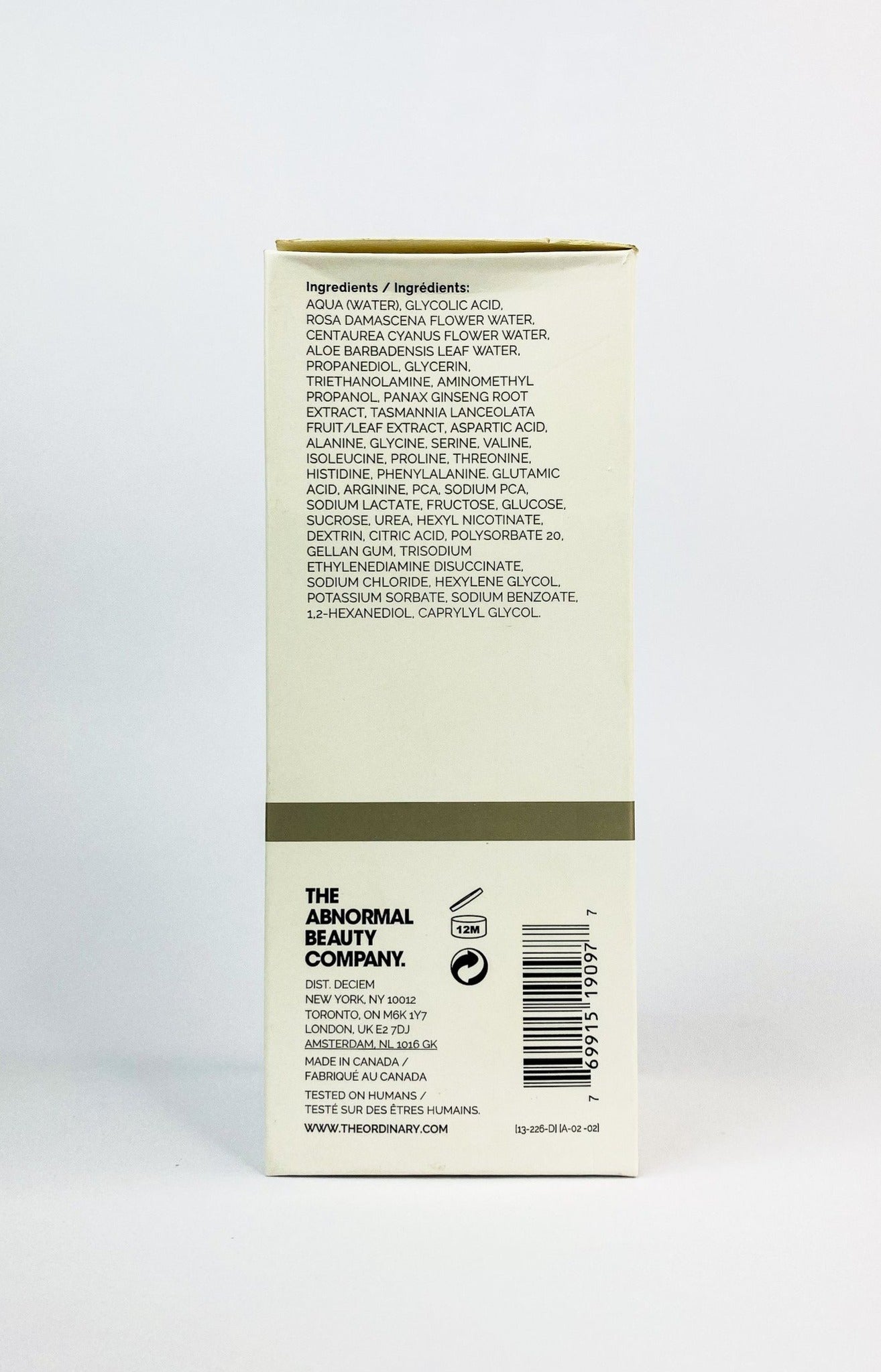 The Ordinary Glycolic Acid 7% Exfoliating Toner 240ML
