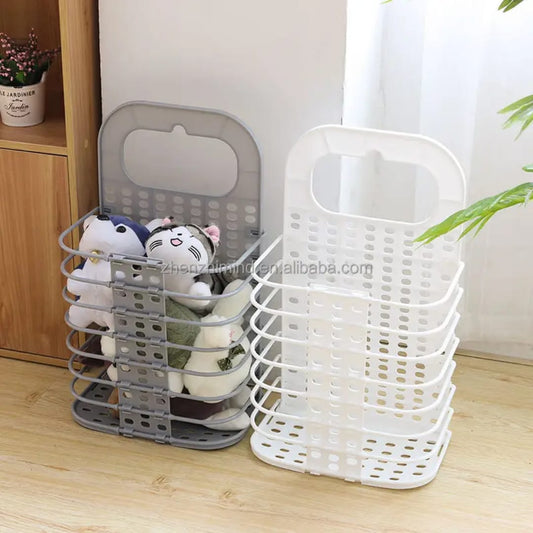 WALL MOUNTED  FOLDABLE  LAUNDRY  BASKET