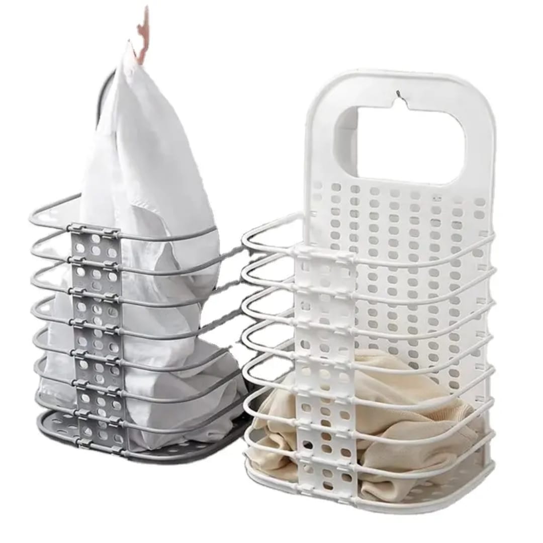 WALL MOUNTED  FOLDABLE  LAUNDRY  BASKET