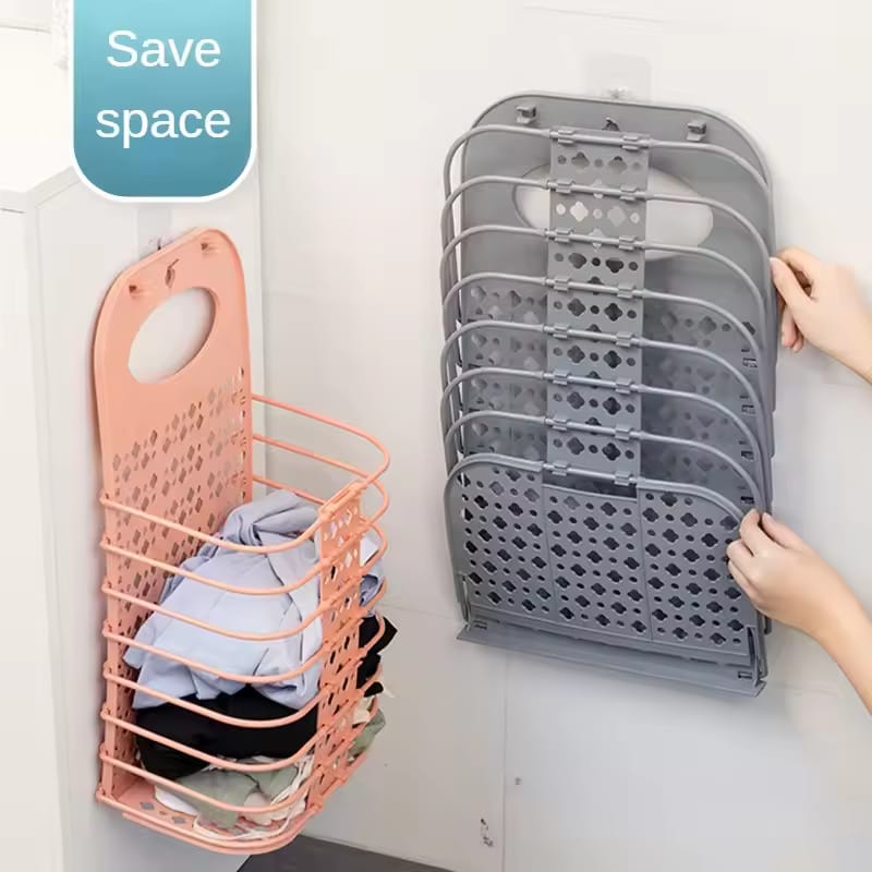 WALL MOUNTED  FOLDABLE  LAUNDRY  BASKET