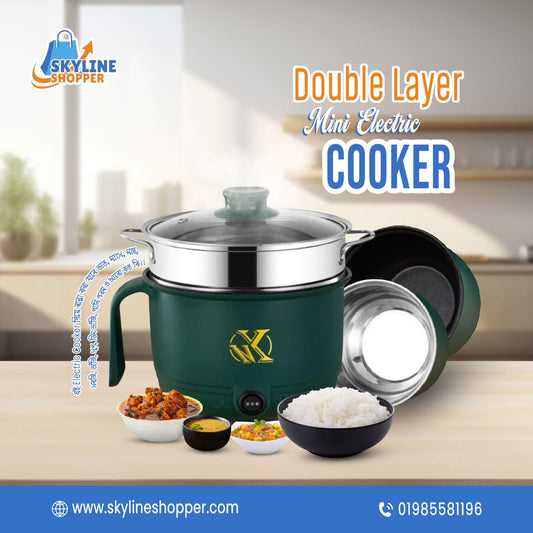 Double Layer Mini Electric Cooker