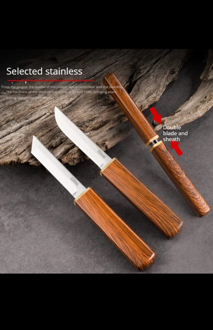 Messer scharfe klinge 2 in 1 Tragbar