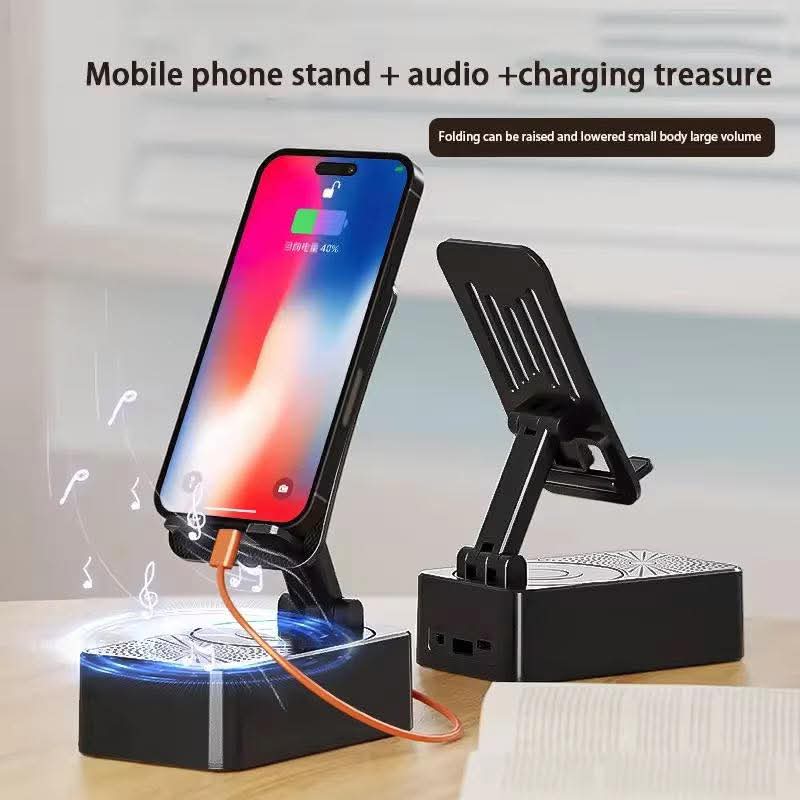 3 in 1 Mobile Stand, Power Bank & Bluetooth Speaker