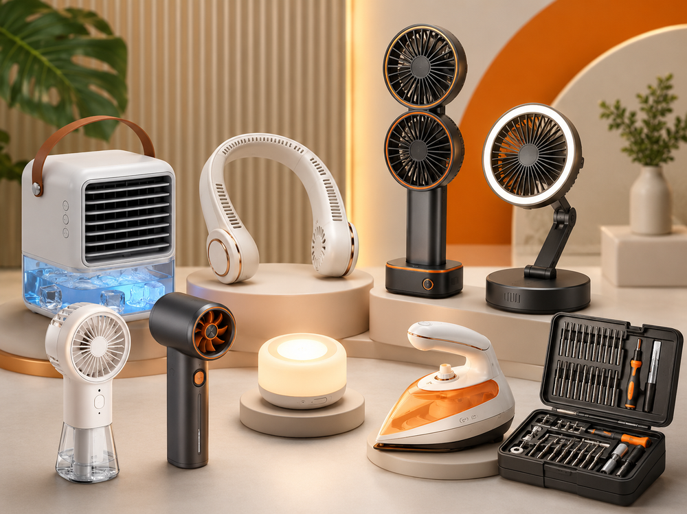 Portable Fan & Lights