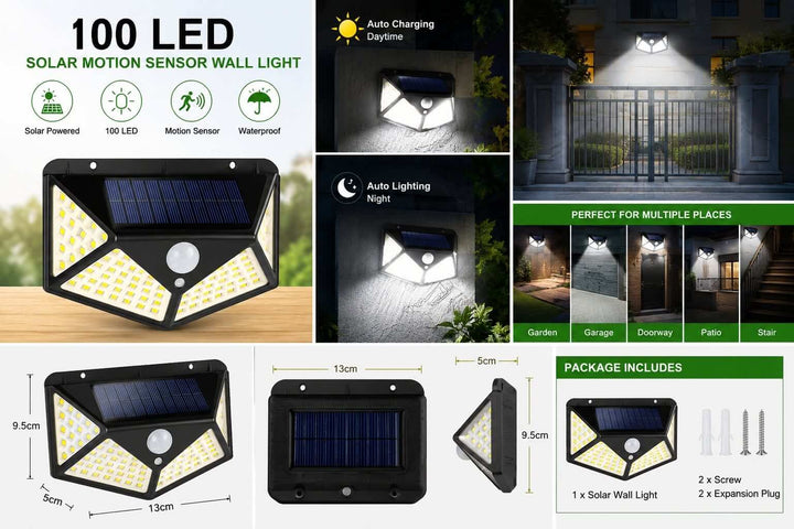 Waterproof auto sensor solar LED