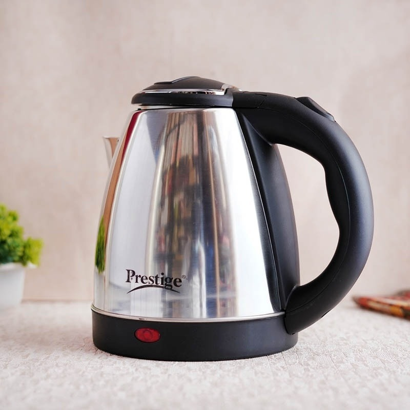 Prestige Electric Kettle - 2L - Silver and Black