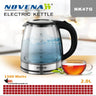 2 litter Glass Novena Fast Boiling Electric Kettle (NK-47G)
