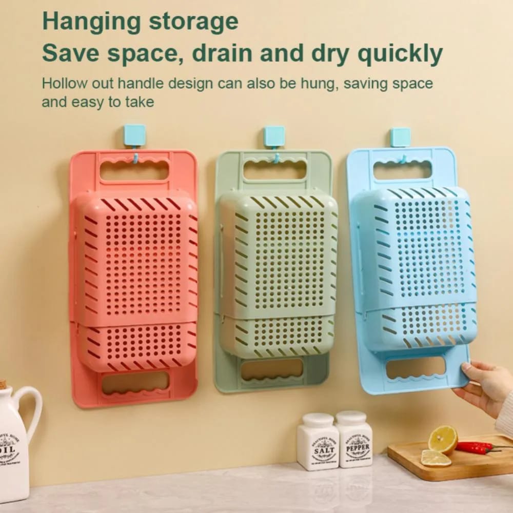 Sink Draining Rack Retractable Storage Dish Drainer Organizer