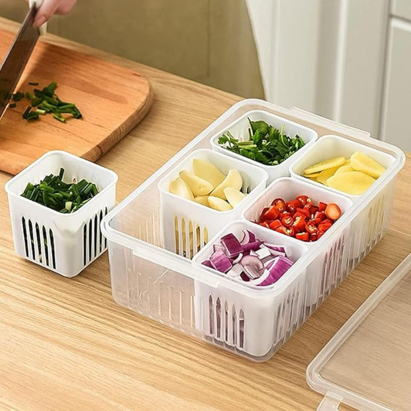 Refrigerator Grid Storage Boxes