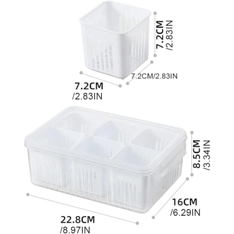 Refrigerator Grid Storage Boxes