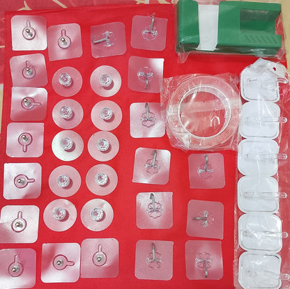 38 pis -wall hook combo With mobile holder and magic tap