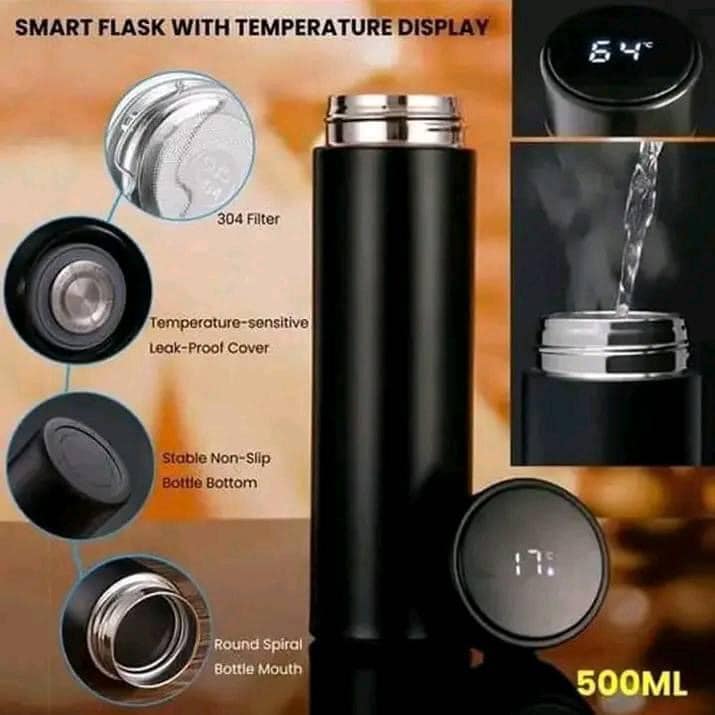 Smart Thermos Flask with Led Temperature Display In Touch