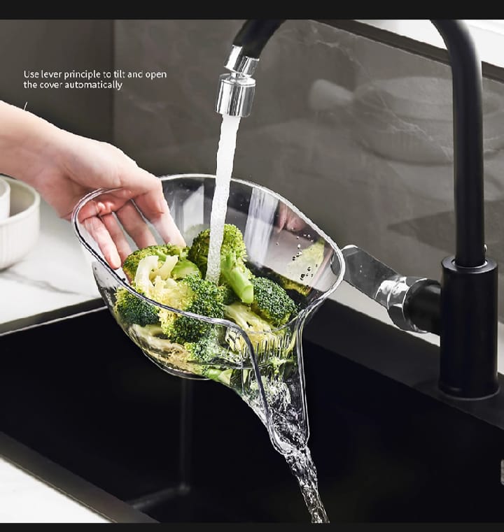 Multi-functional Drain Basket 2024 New Strainer Funnel Kitchen Sink Drain