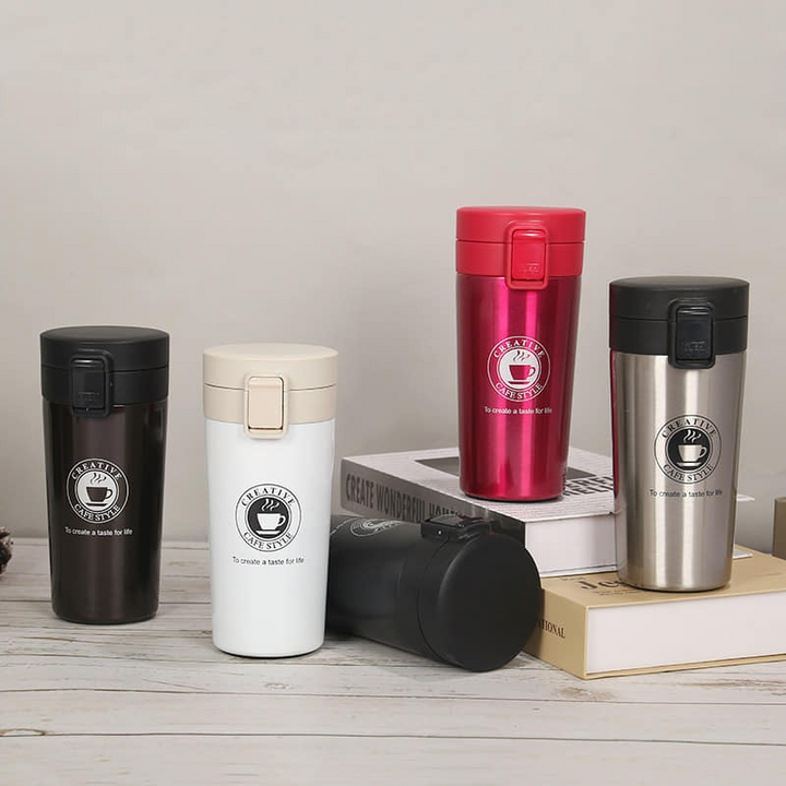 Thermos Stainless Steel Travel Mug - 380ml Sky line shopper Home Appliances At0vqb Rf