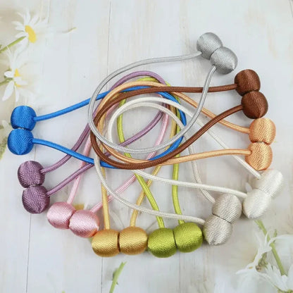 Magnetic Ball Curtain Tiebacks 2 Pcs