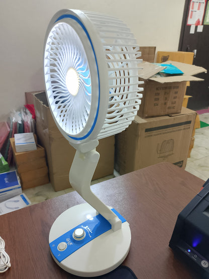 USB Rechargeable Folding Fan With LED Light