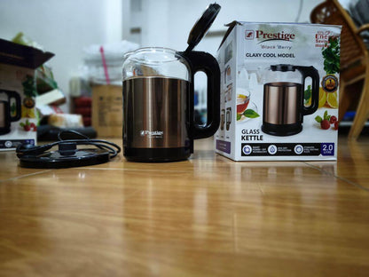 Prestige Black Berry Electric Glass Kettle – 2.0 Litre