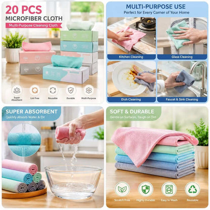 Microfiber Cleaning Tissue Box