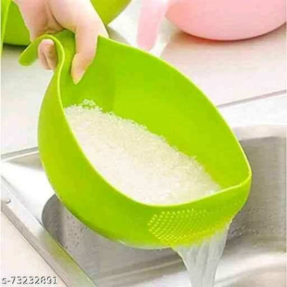 Plastic Washing Bowl For Rice Vegetables Fruits