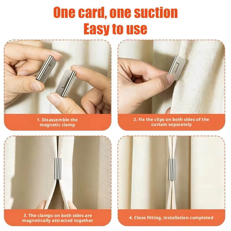 Premium Magnetic Curtain Clip