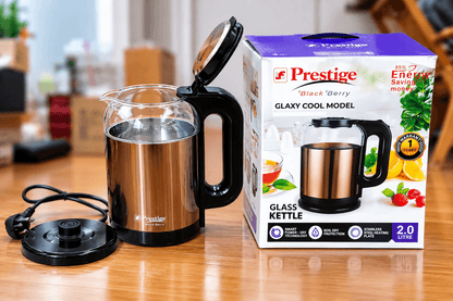 Prestige Black Berry Electric Glass Kettle – 2.0 Litre