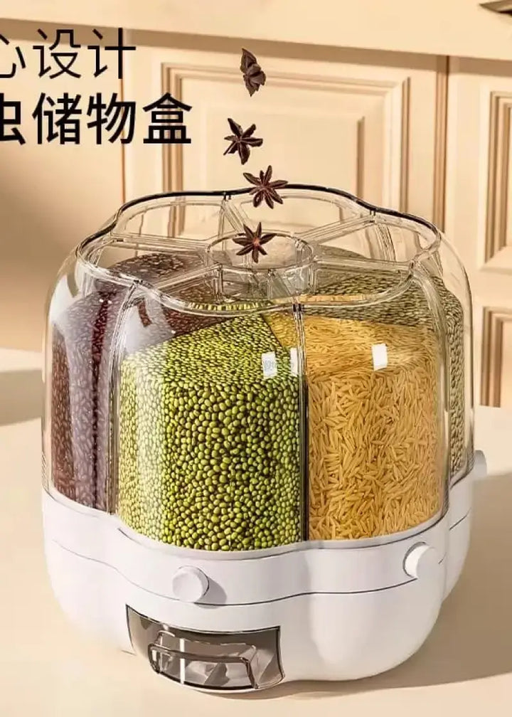 Rotating Grain Storage Box – 10L Capacity
