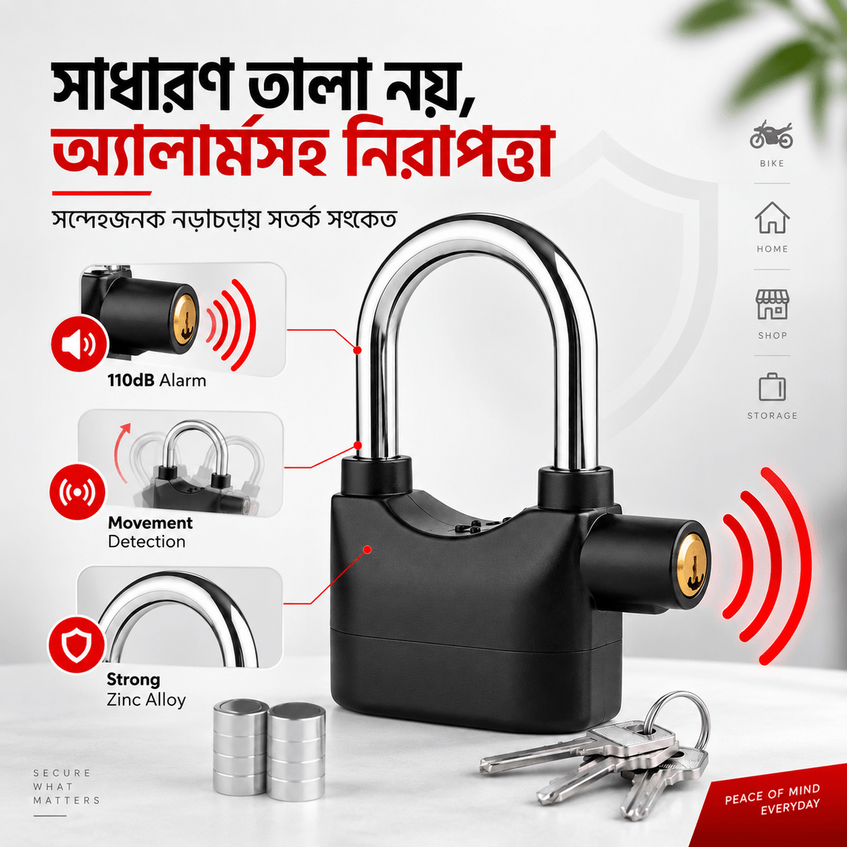 Security Alarm Lock