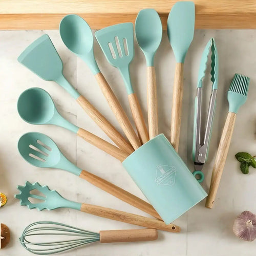 Silicon Kitchen Spatula Set (12 pcs)