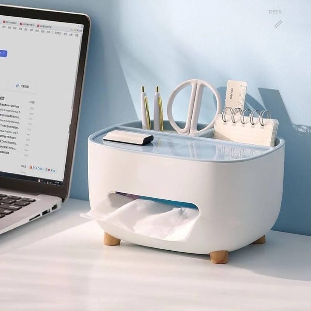 Multifunction Tissue Storage Box Cover Holder with Storage