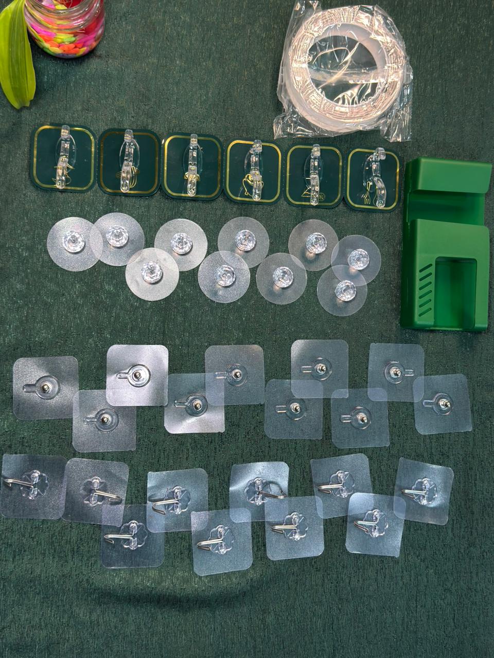 38 pis -wall hook combo With mobile holder and magic tap