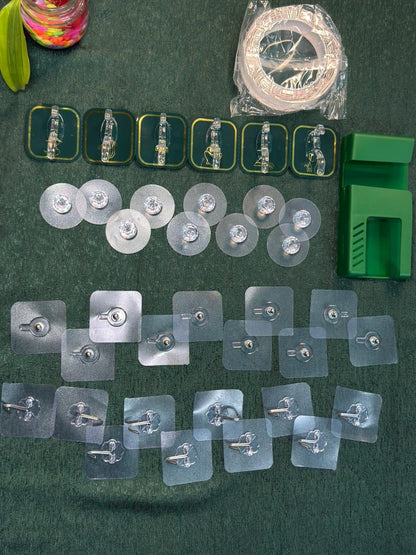 38 pis -wall hook combo With mobile holder and magic tap