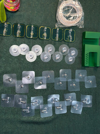 38 pis -wall hook combo With mobile holder and magic tap