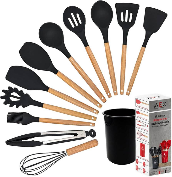 Silicon Kitchen Spatula Set (12 pcs)