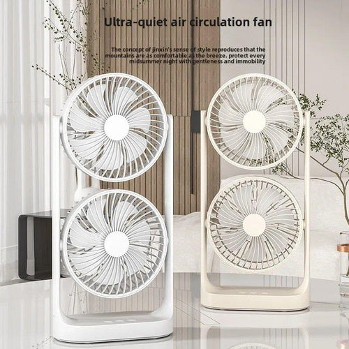Rechargeable Double Head Tower Fan