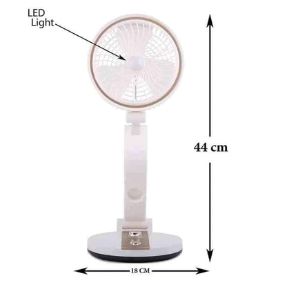 USB Rechargeable Folding Fan With LED Light