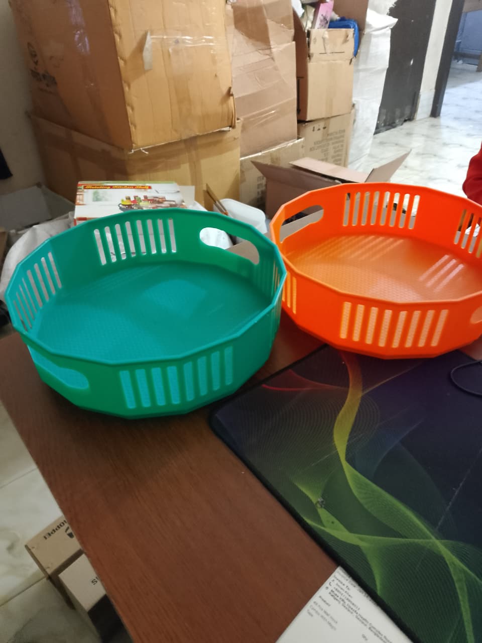 360° Rotating Kitchen Storage Basket – Space Saver & Easy Access Organizer