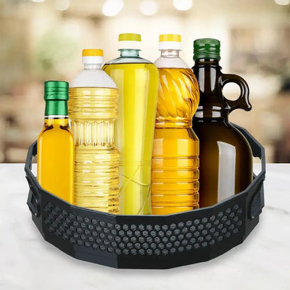 360° Rotating Kitchen Storage Basket – Space Saver & Easy Access Organizer