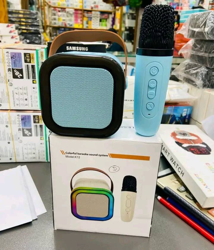 K12 Colorful Karaoke Sound System with Microphone