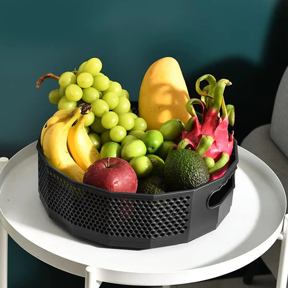360° Rotating Kitchen Storage Basket – Space Saver & Easy Access Organizer