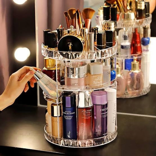 Cosmetics Makeup Organizer 3D Rotating 360.