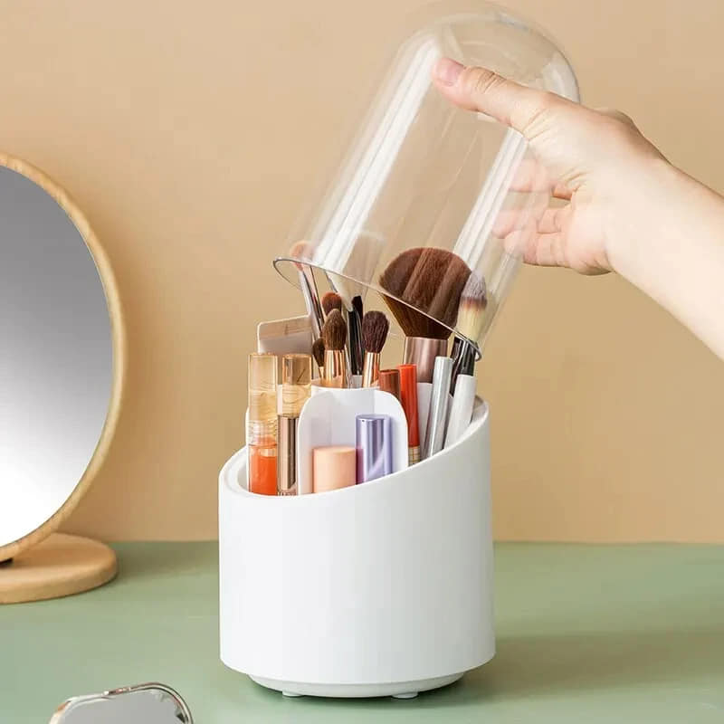 360° Rotating Makeup Brush Holder