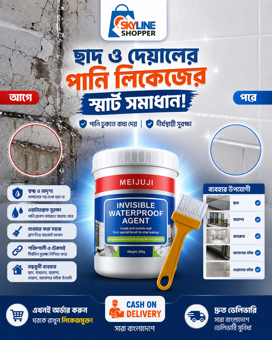 Invisible Waterproof Leakage Agent