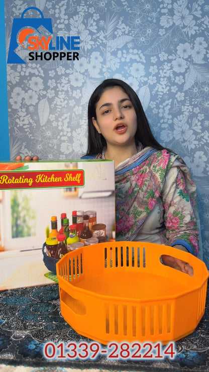 360° Rotating Kitchen Storage Basket