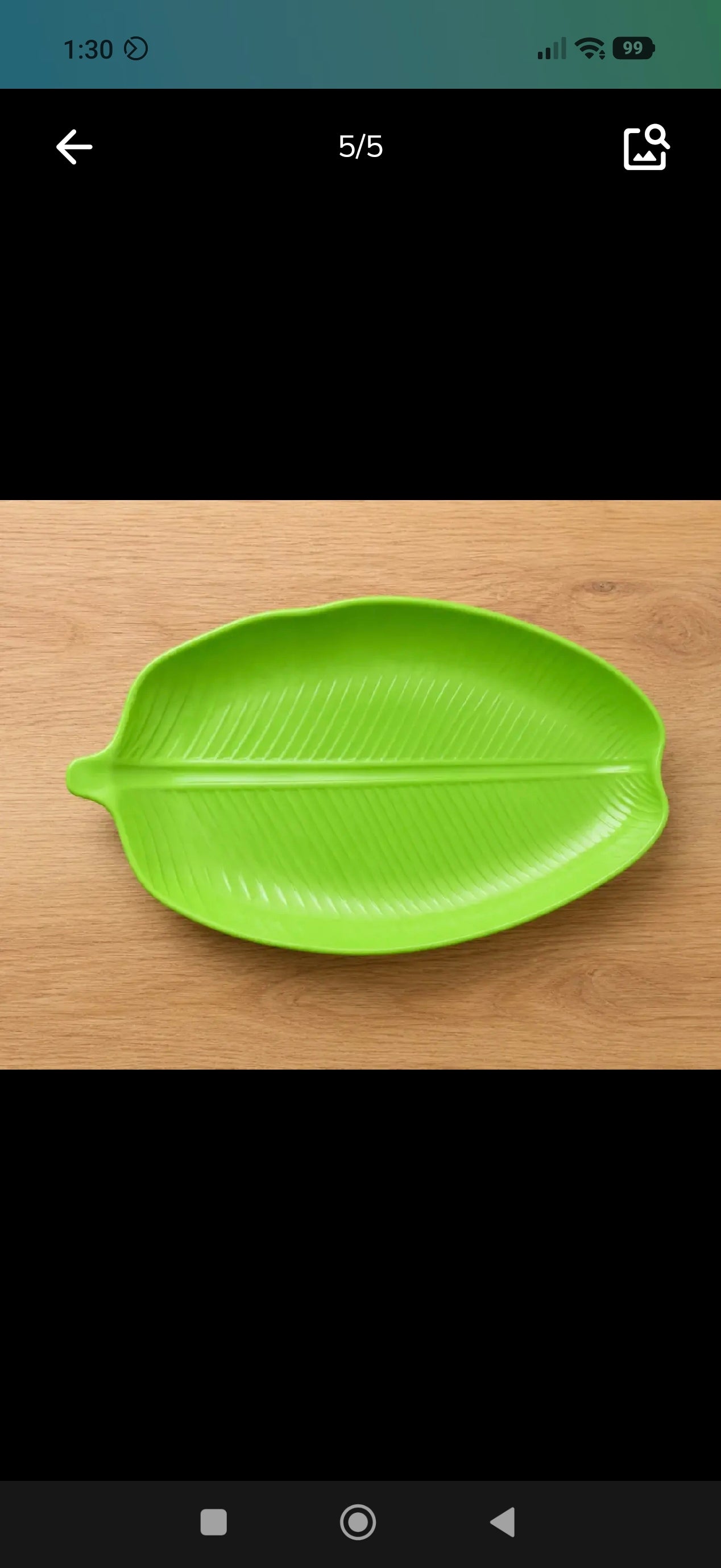 Banana Leaf Design Plate