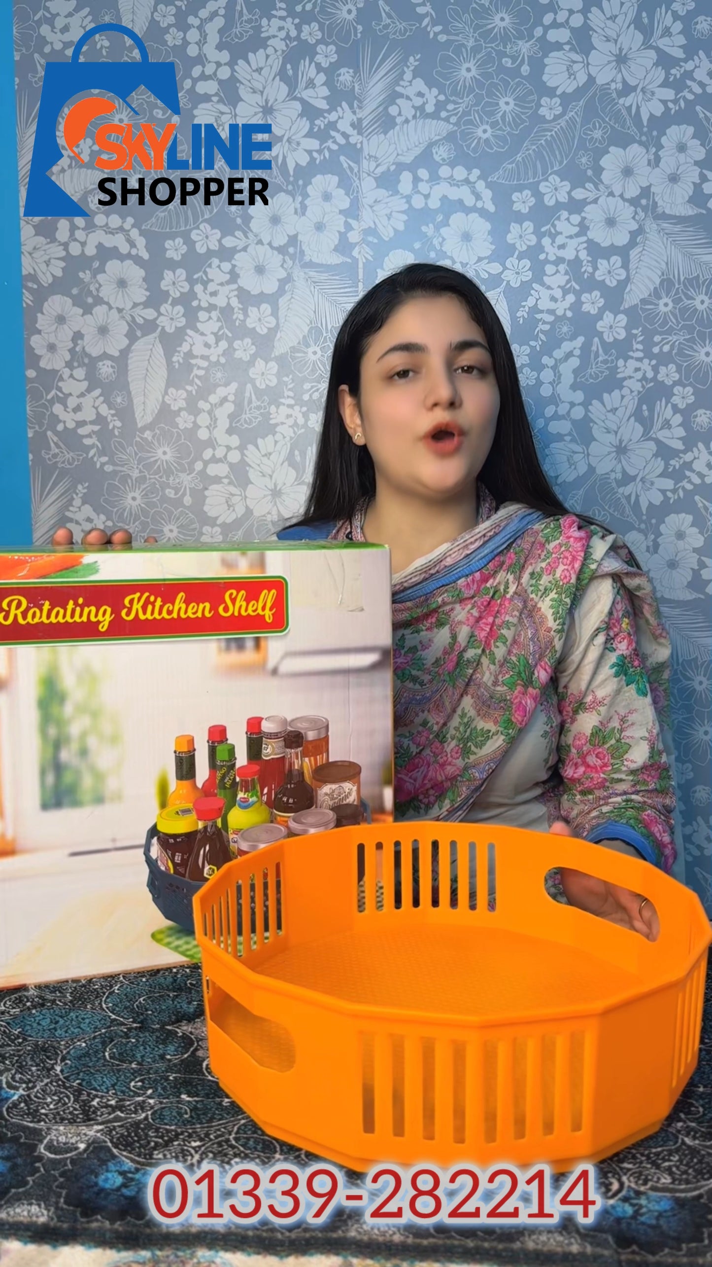 360° Rotating Kitchen Storage Basket