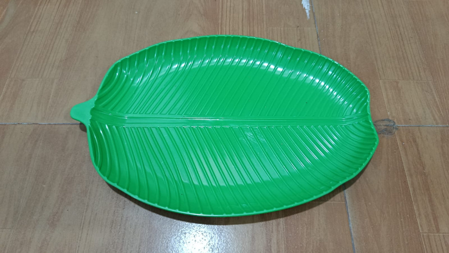 Banana Leaf Design Plate