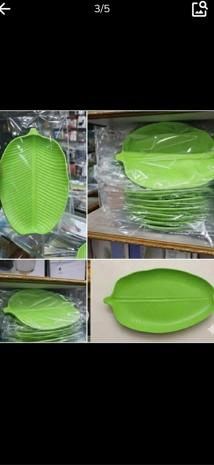 Banana Leaf Design Plate